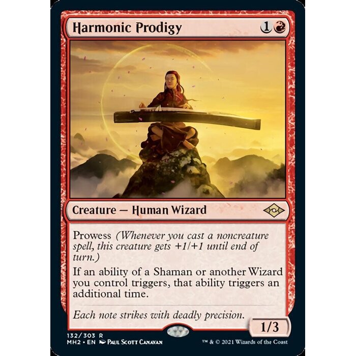 Magic: The Gathering Harmonic Prodigy (132) Lightly Played Foil
