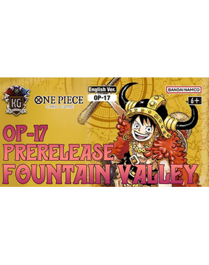 Bandai 8/27/26 Fountain Valley One Piece 4th Anniversary [OP-17] Release Event Thursday 630 PM