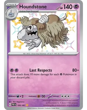 Pokemon Houndstone (168) Lightly Played Holofoil