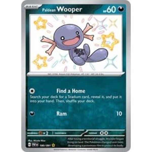 Pokemon Paldean Wooper (180) Lightly Played Holofoil