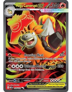 Pokemon Mega Camerupt ex (156) Lightly Played Holofoil