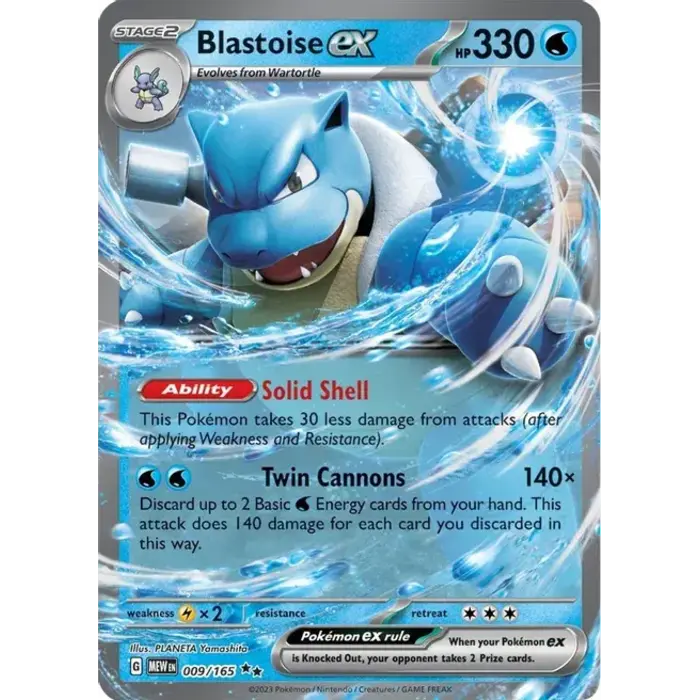 Pokemon Blastoise ex (009) Lightly Played Holofoil