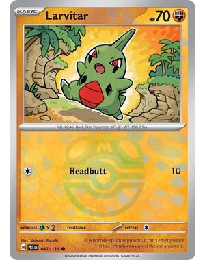 Pokemon Larvitar (Master Ball Pattern) (047) Lightly Played Holofoil