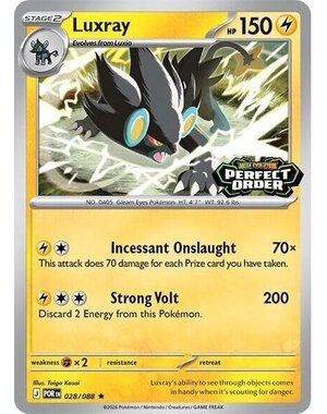 Pokemon Luxray (Perfect Order Stamp) (028) Near Mint Holofoil