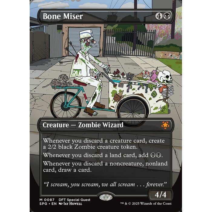 Magic: The Gathering Bone Miser (Borderless) (087) Lightly Played