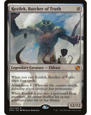 Wizards of The Coast Kozilek, Butcher of Truth (005) Lightly Played Foil