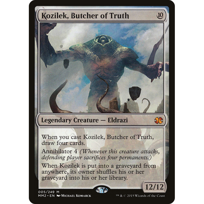 Wizards of The Coast Kozilek, Butcher of Truth (005) Lightly Played Foil
