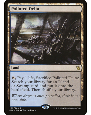 Magic: The Gathering Polluted Delta (239) Lightly Played