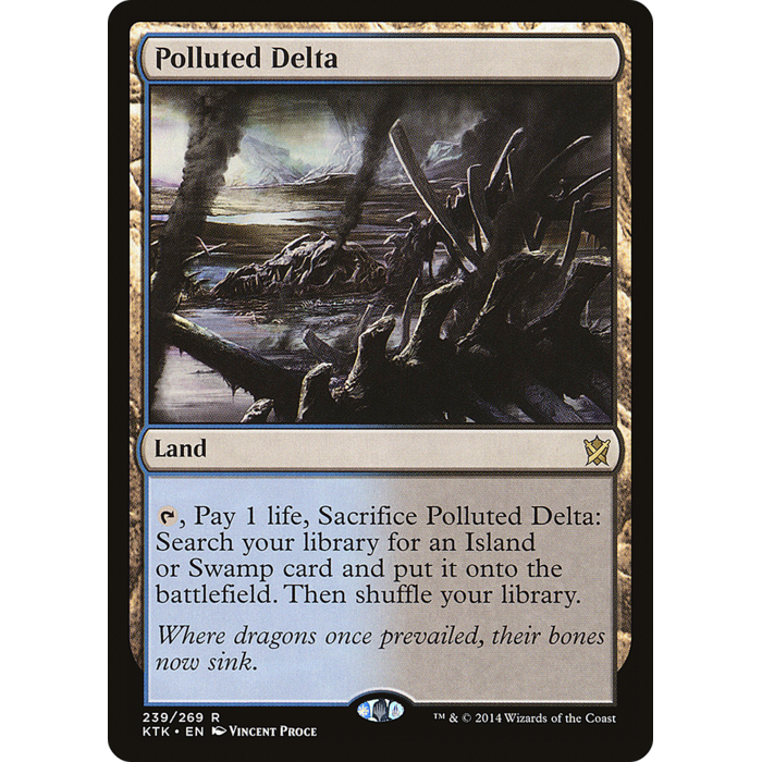 Magic: The Gathering Polluted Delta (239) Lightly Played