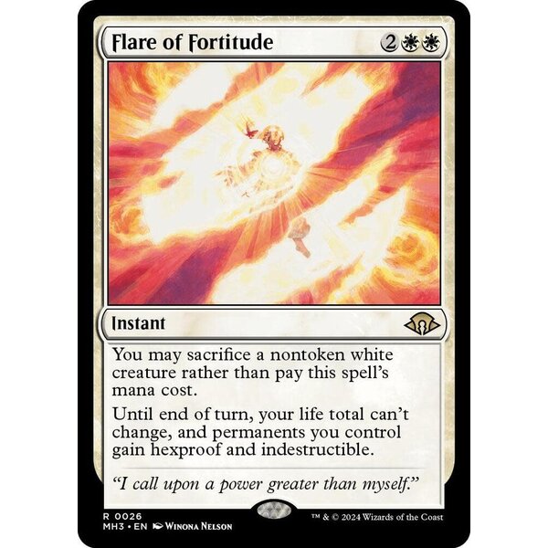 Magic: The Gathering Flare of Fortitude  (026) Lightly Played