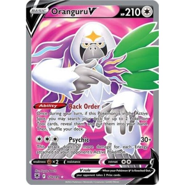 Pokemon Oranguru V (Full Art) (179) Lightly Played Holofoil