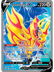 Pokemon Zamazenta V (Full Art) (163) Lightly Played Holofoil