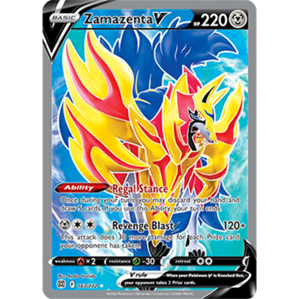 Pokemon Zamazenta V (Full Art) (163) Lightly Played Holofoil