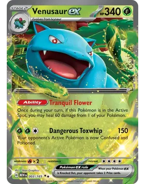 Pokemon Venusaur ex (003) Lightly Played Holofoil