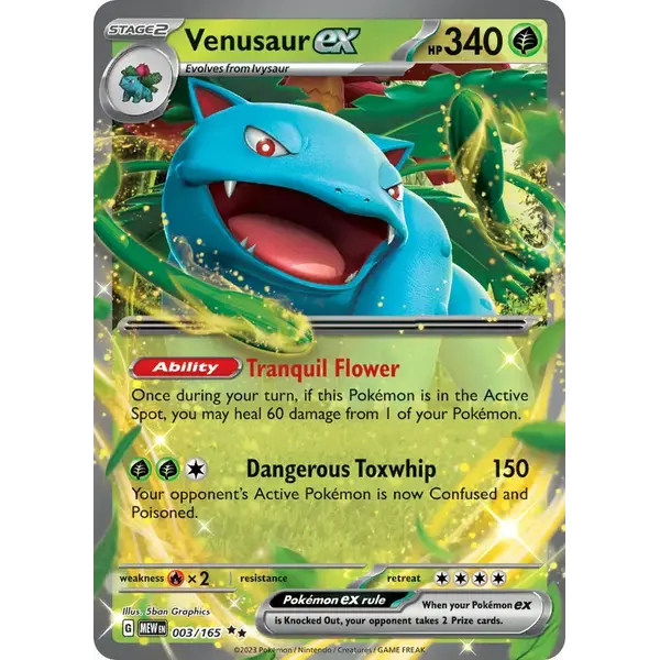 Pokemon Venusaur ex (003) Lightly Played Holofoil