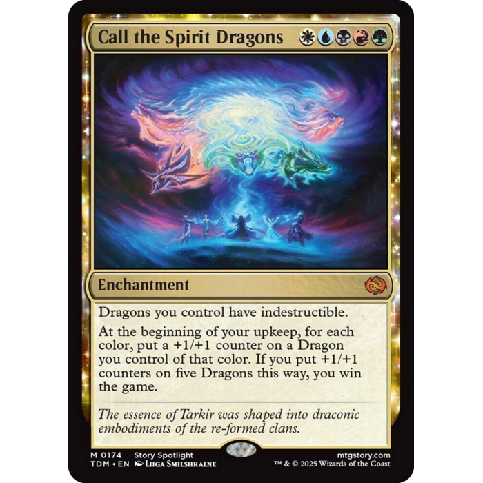 Magic: The Gathering Call the Spirit Dragons (174) Lightly Played