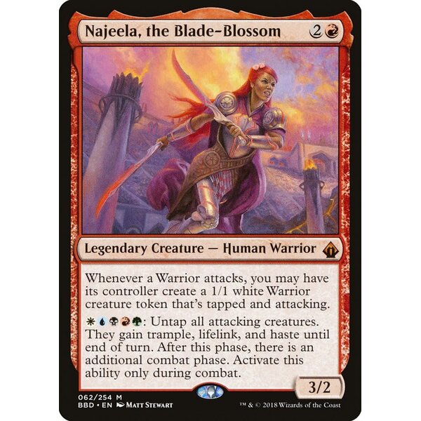 Magic: The Gathering Najeela, the Blade-Blossom (062) Lightly Played