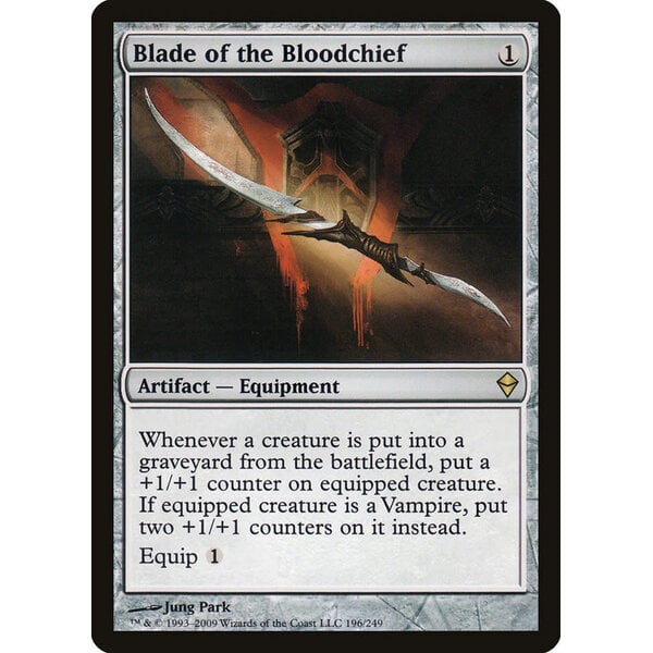 Magic: The Gathering Blade of the Bloodchief (196) Heavily Played