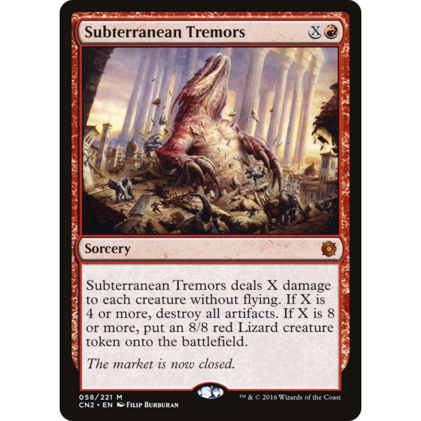 Magic: The Gathering Subterranean Tremors (058) Lightly Played
