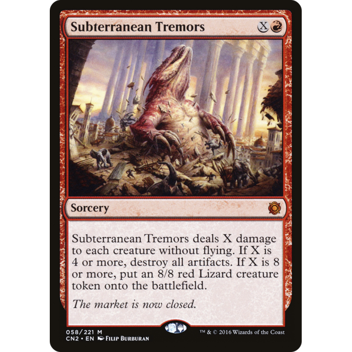 Magic: The Gathering Subterranean Tremors (058) Lightly Played