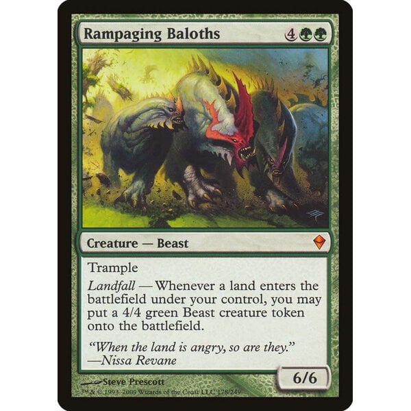 Magic: The Gathering Rampaging Baloths (178) Lightly Played Foil