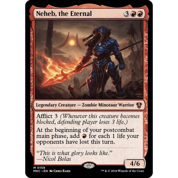 Magic: The Gathering Neheb, the Eternal (158) Lightly Played