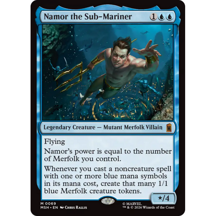 Magic: The Gathering Namor the Sub-Mariner (069) Lightly Played Foil