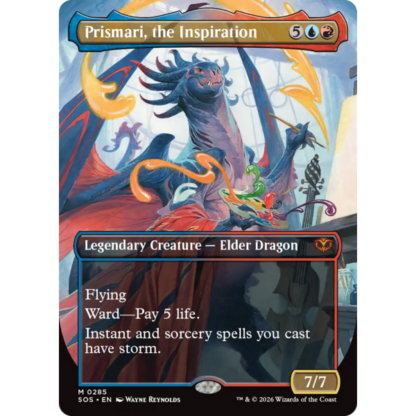 Magic: The Gathering Prismari, the Inspiration (Borderless) (285) Lightly Played