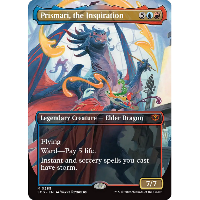 Magic: The Gathering Prismari, the Inspiration (Borderless) (285) Lightly Played
