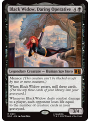 Magic: The Gathering Black Widow, Daring Operative (831) Lightly Played Foil