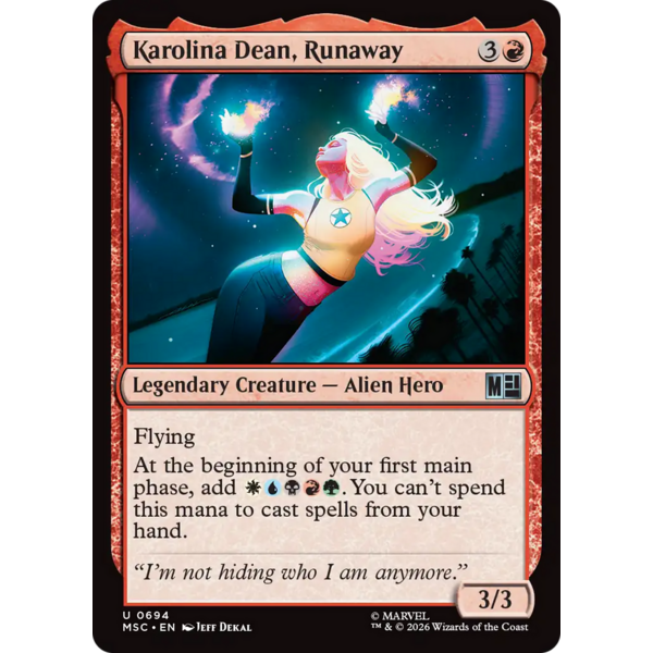 Pokemon Karolina Dean, Runaway (094) Lightly Played Foil