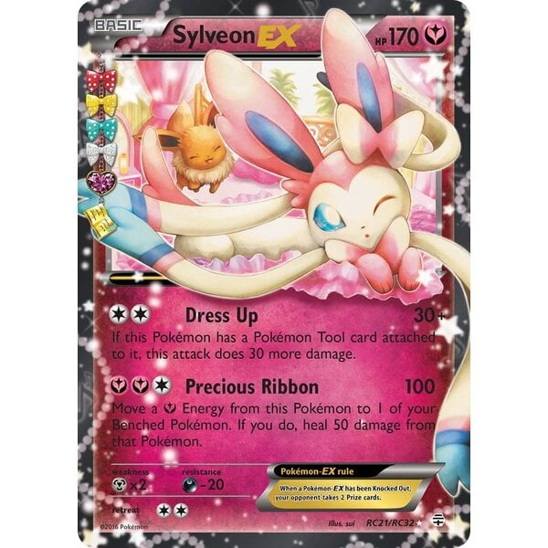 Pokemon Sylveon EX (RC21) Moderately Played Holofoil