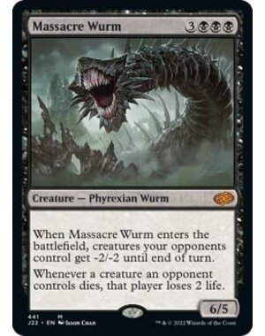 Magic: The Gathering Massacre Wurm (441) Lightly Played