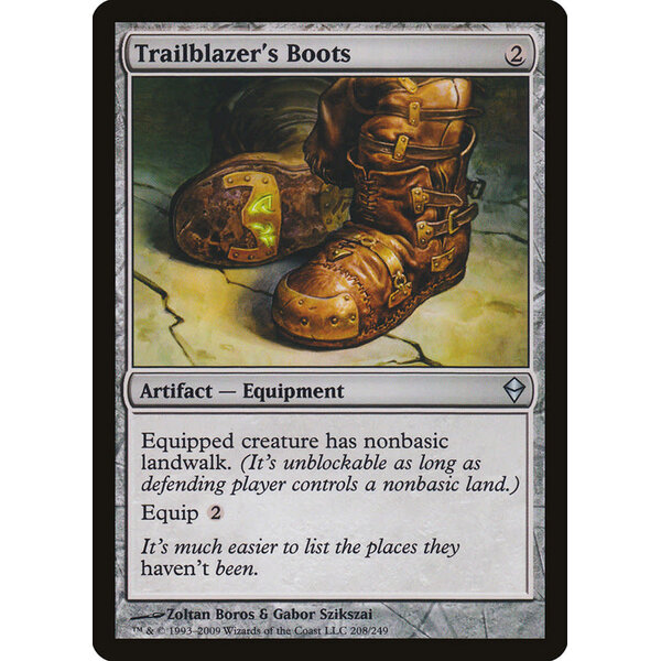 Magic: The Gathering Trailblazer's Boots (208) Lightly Played