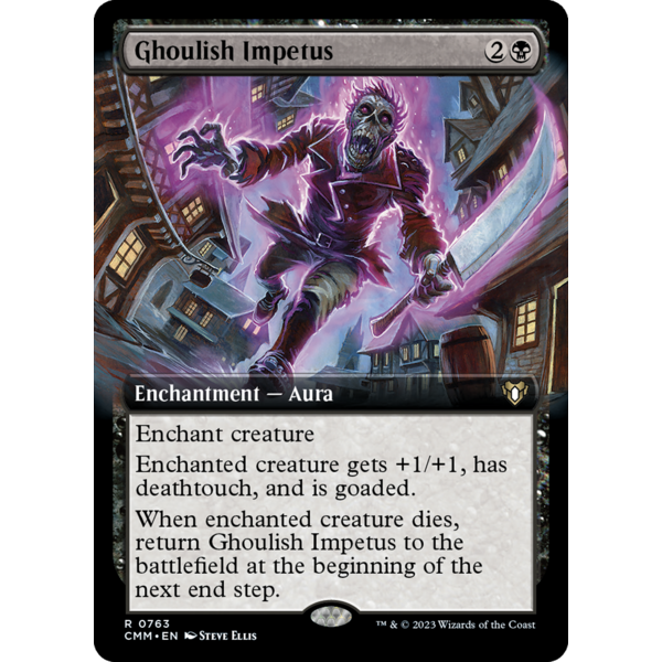 Magic: The Gathering Ghoulish Impetus (Extended Art) (763) Lightly Played