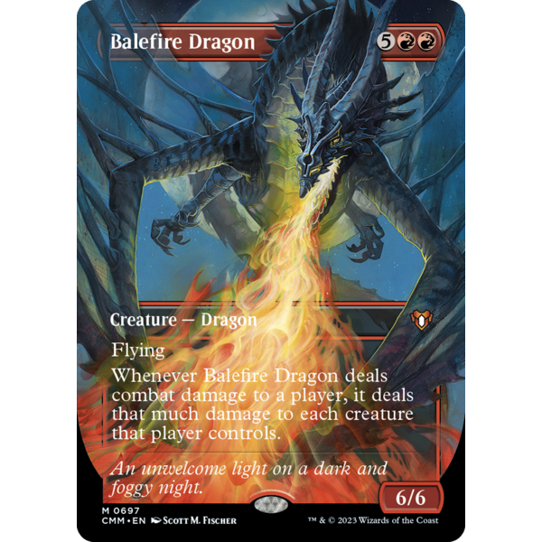 Magic: The Gathering Balefire Dragon (Borderless) (697) Lightly Played