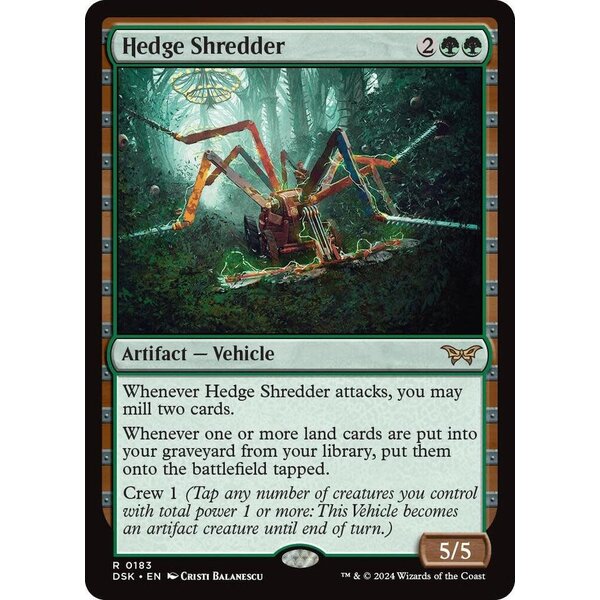 Magic: The Gathering Hedge Shredder (183) Lightly Played Foil