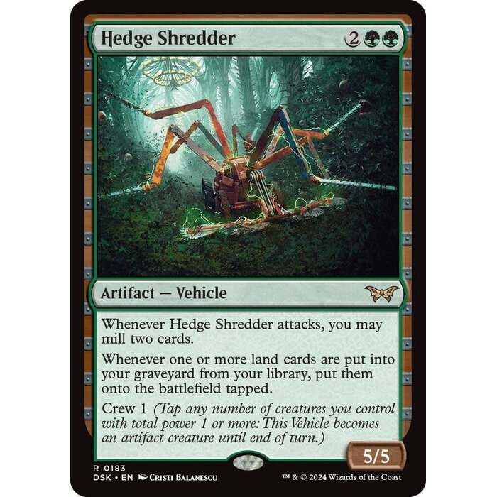 Magic: The Gathering Hedge Shredder (183) Lightly Played Foil