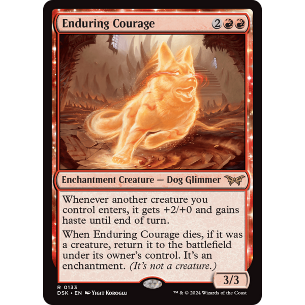Magic: The Gathering Enduring Courage (133) Lightly Played