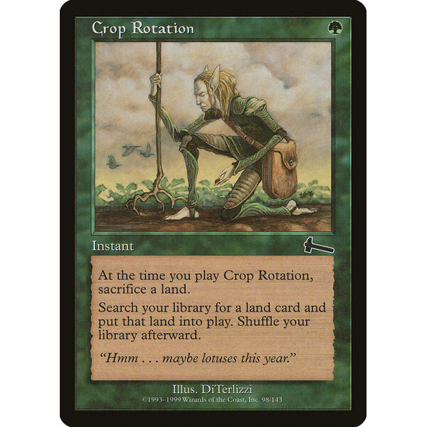 Magic: The Gathering Crop Rotation (098) Lightly Played