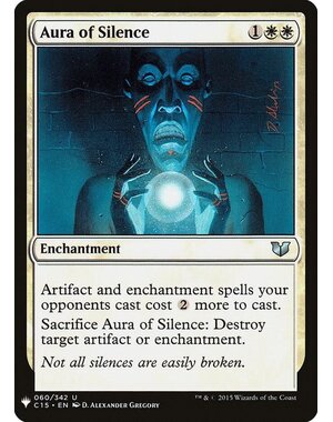 Magic: The Gathering Aura of Silence (060) Lightly Played
