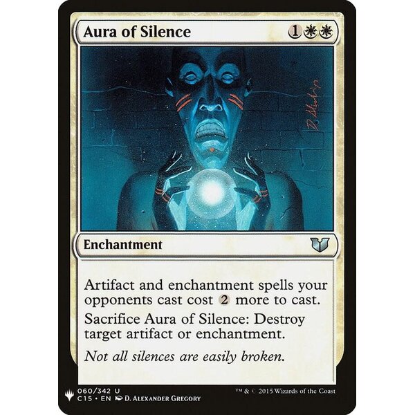 Magic: The Gathering Aura of Silence (060) Lightly Played