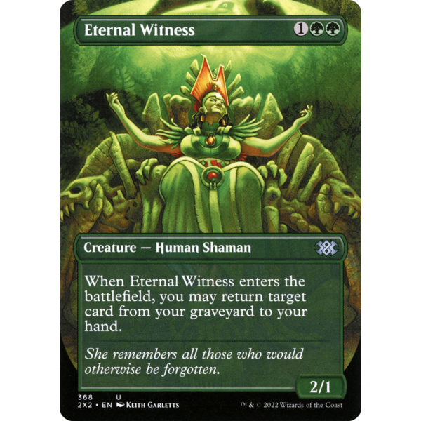 Magic: The Gathering Eternal Witness (Borderless) (368) Lightly Played Foil