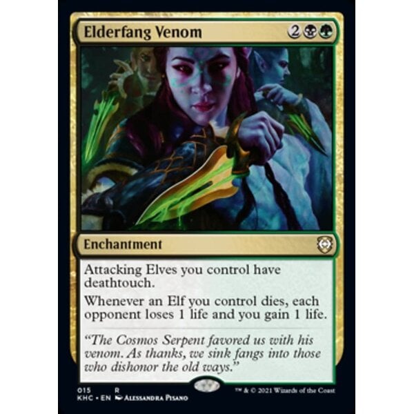 Pokemon Elderfang Venom (015) Lightly Played