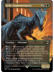 Magic: The Gathering Grim Giganotosaurus (Borderless) (011) Lightly Played