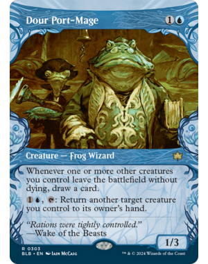 Magic: The Gathering Dour Port-Mage (Showcase) (303) Lightly Played