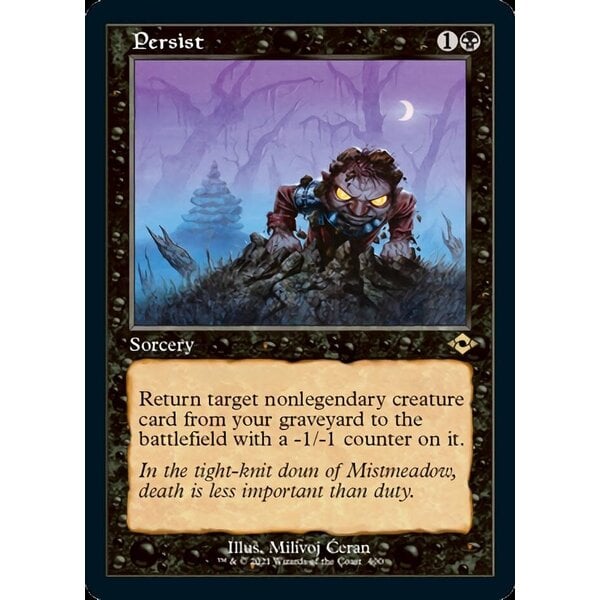 Magic: The Gathering Persist (Retro Frame) (400) Lightly Played Foil