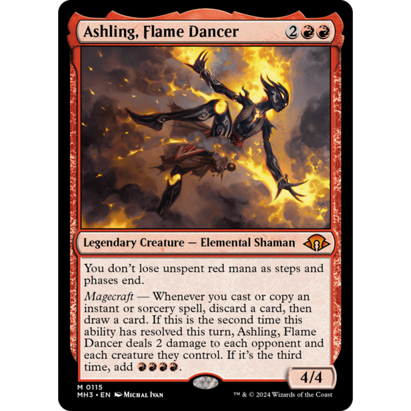Magic: The Gathering Ashling, Flame Dancer (115) Lightly Played