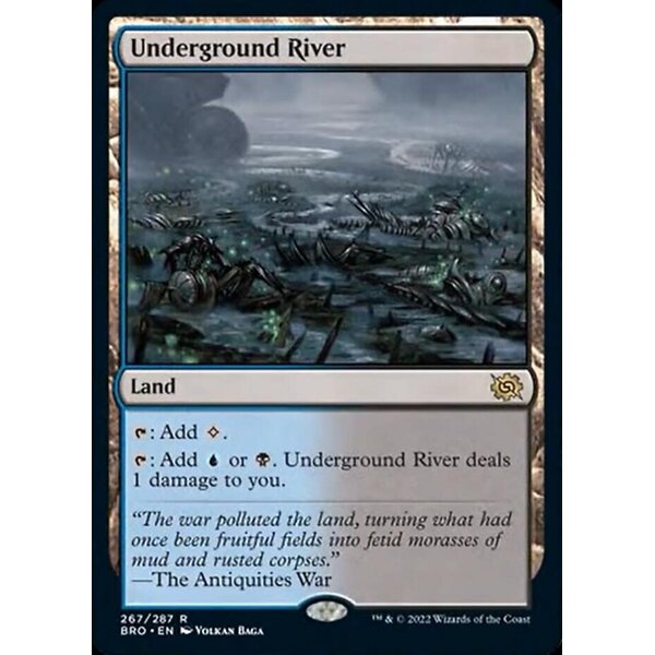Magic: The Gathering Underground River (267) Lightly Played Foil