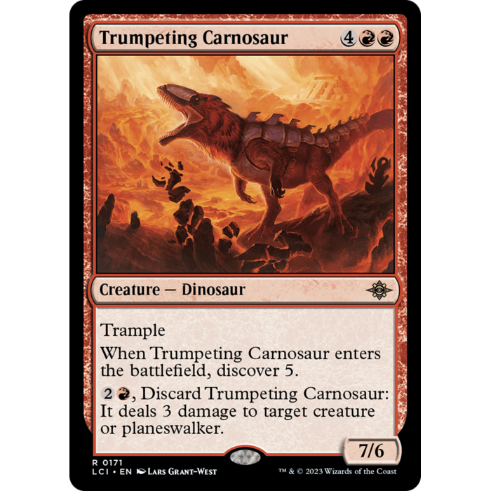 Magic: The Gathering Trumpeting Carnosaur (171) Lightly Played